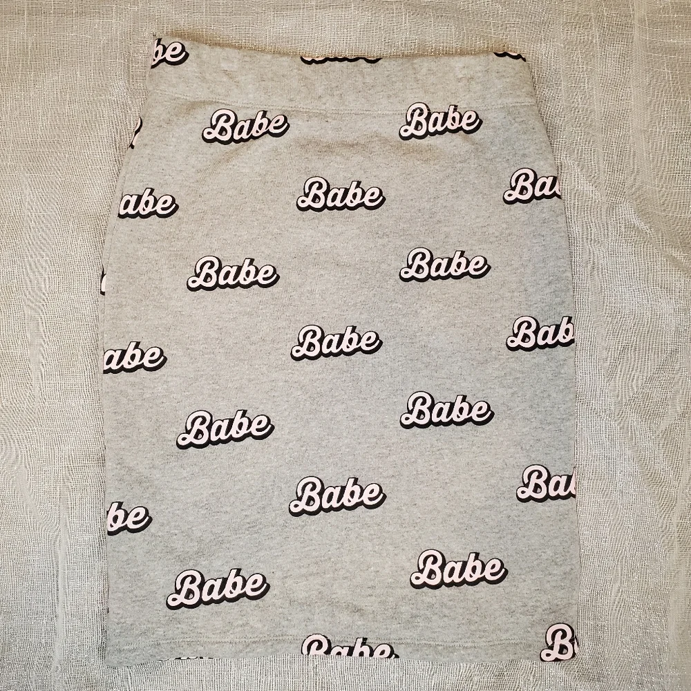 Forever 21 Babe Skirt, Gray, Medium - Picture 4 of 8